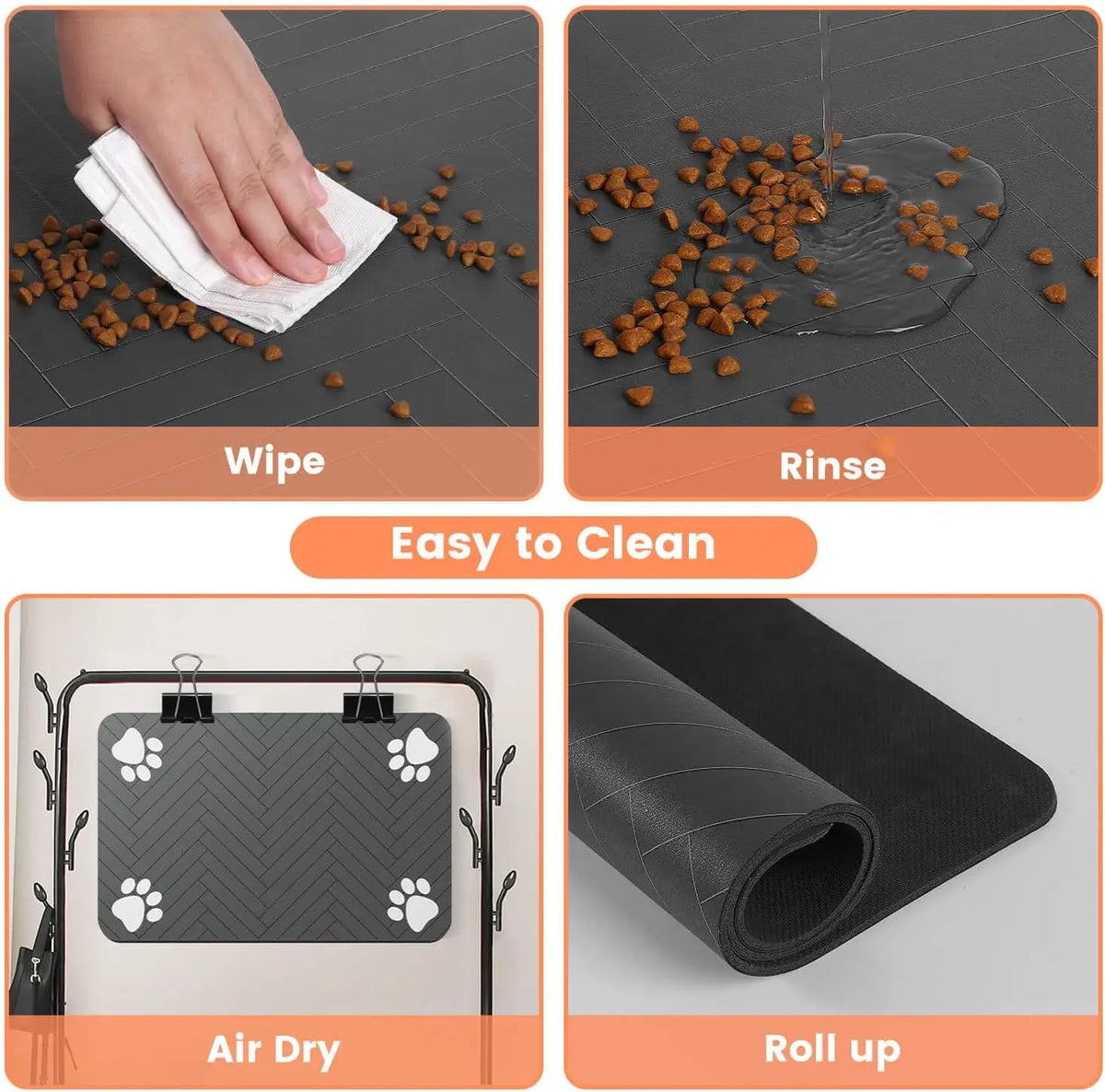 Absorbent Pet Feeding Mat – Waterproof & Non-Slip