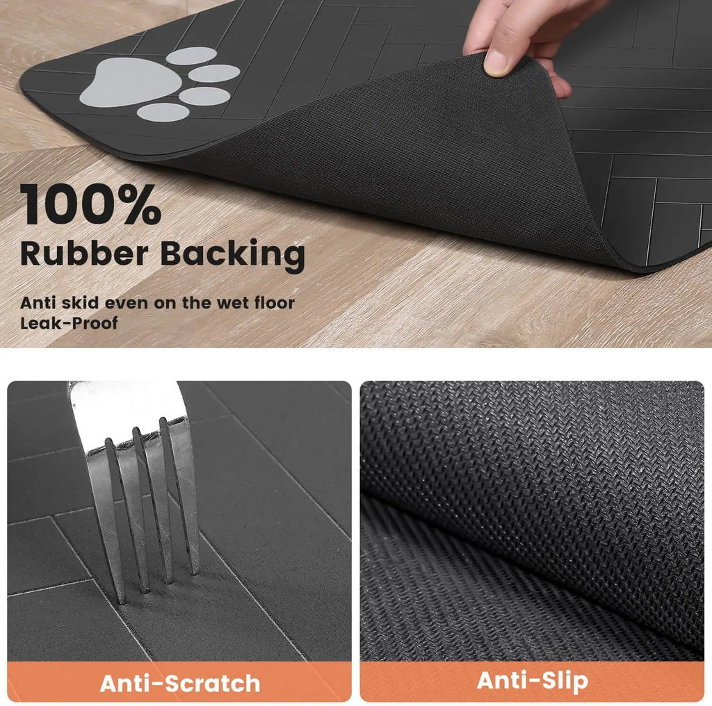 Absorbent Pet Feeding Mat – Waterproof & Non-Slip