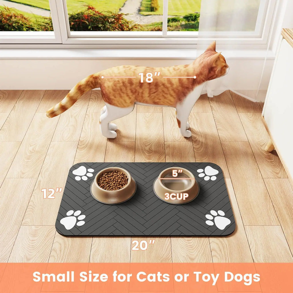 Absorbent Pet Feeding Mat – Waterproof & Non-Slip