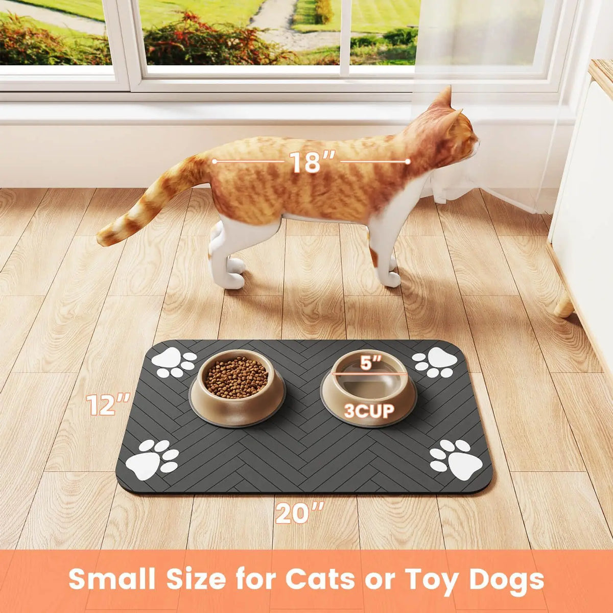 Absorbent Pet Feeding Mat – Waterproof & Non-Slip
