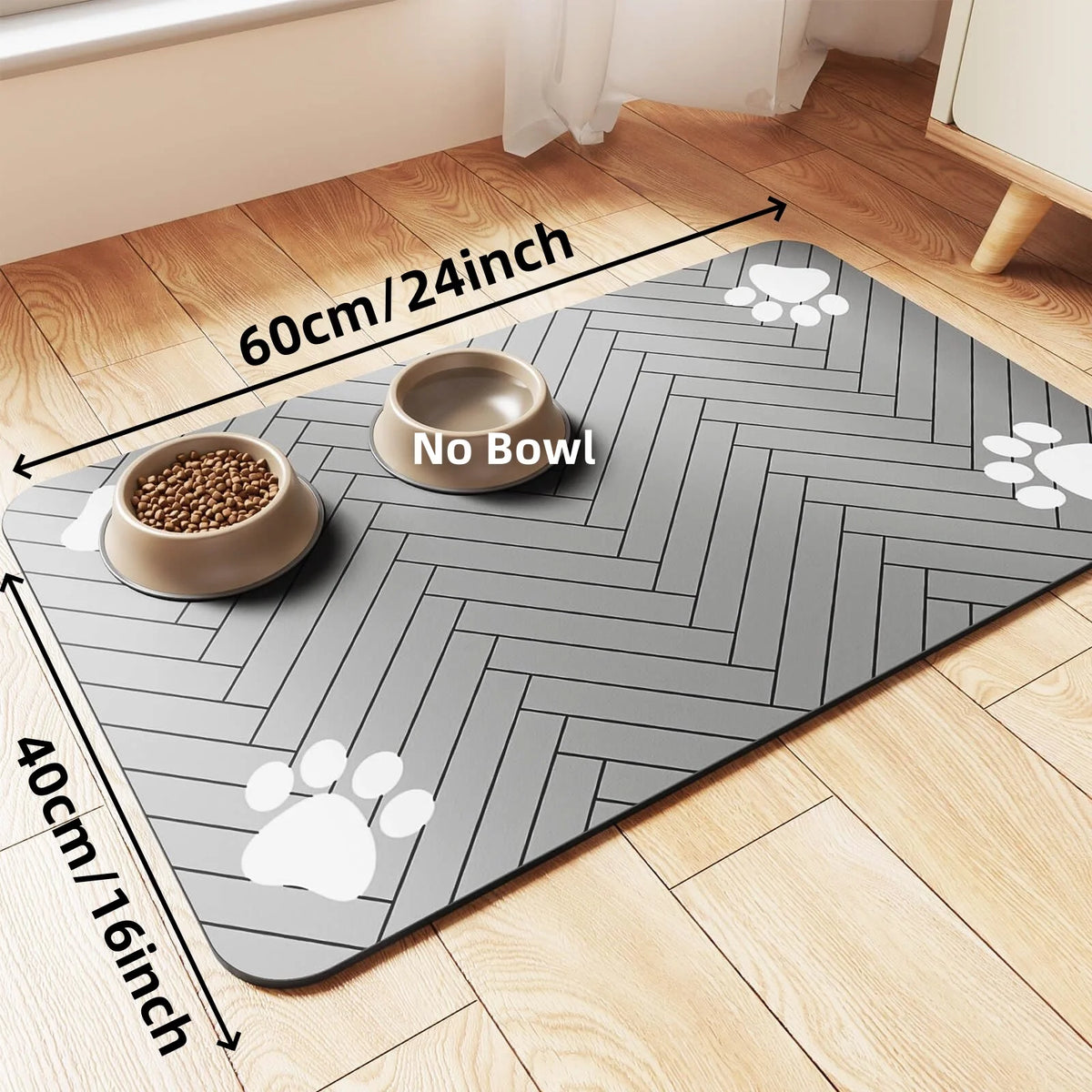 Absorbent Pet Feeding Mat – Waterproof & Non-Slip