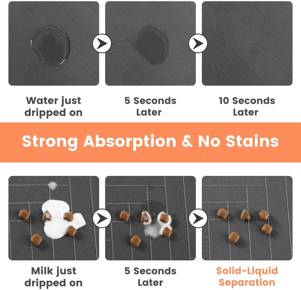 Absorbent Pet Feeding Mat – Waterproof & Non-Slip