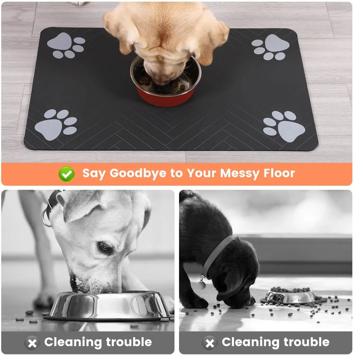 Absorbent Pet Feeding Mat – Waterproof & Non-Slip
